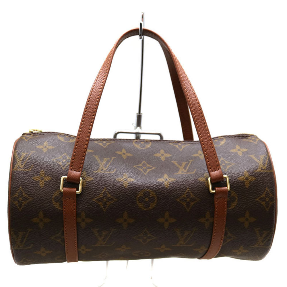 LOUIS VUITTON Papillon Monogram Canvas Handbag Brown LV